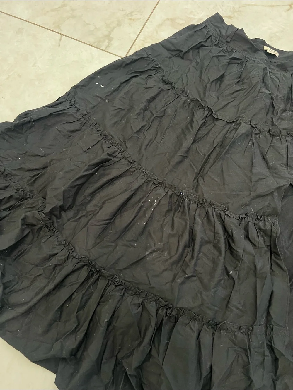 Jason Wu Black Tiered Skirt Size Medium